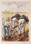 Camille Pissarro The ploughman oil painting